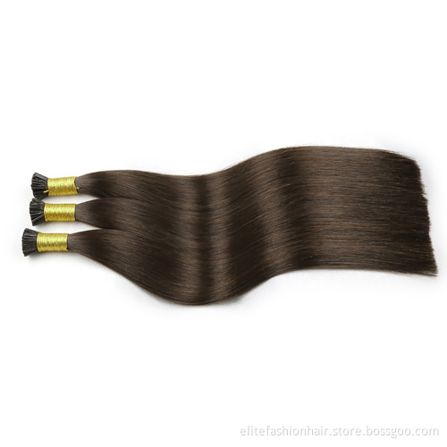 I Tip Hair Wholesale Raw Indian Kinky Curly Itip Keratin Bonds Flat U Remy Human Hair Extensions Micro Links Microlink